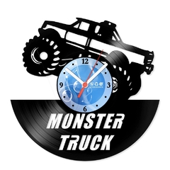 Relógio De Parede - Disco de Vinil - Carros - Monster Truck - VCA-057