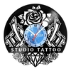 Relógio De Parede - Disco de Vinil - Comercial - Studio Tattoo - VCM-014