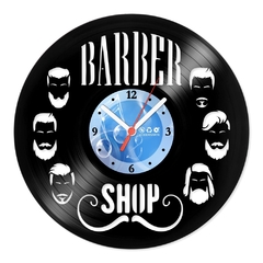 Relógio De Parede - Disco de Vinil - Comercial - Barber Shop 3 - VCM-022