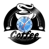 Relógio De Parede - Disco de Vinil - Cozinha - Hora Do Café - VCZ-035