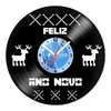 Relógio De Parede - Disco de Vinil - Datas Especiais - Feliz Ano Novo - VDE-004