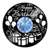 Relógio De Parede - Disco de Vinil - Datas Especiais - Happy Birthday - VDE-007