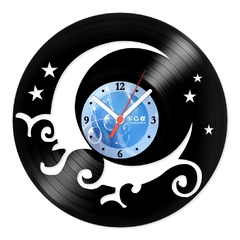 Relógio De Parede - Disco de Vinil - Diversos - Lua Estrelado - VDI-006