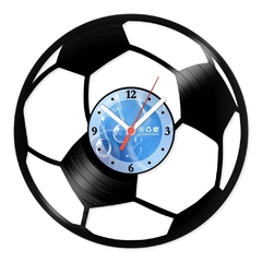 Relógio De Parede - Disco de Vinil - Esportes - Bola De Futebol - VES-004