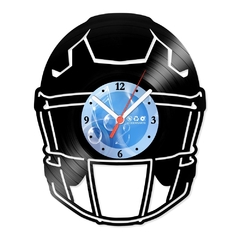 Relógio De Parede - Disco de Vinil - Esportes - Futebol Americano - VES-016