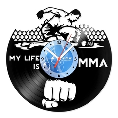 Relógio De Parede - Disco de Vinil - Esportes - My Life MMA - VES-023