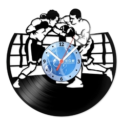 Relógio De Parede - Disco de Vinil - Esportes - Boxe - VES-028