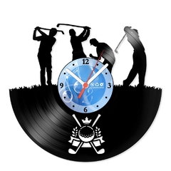 Relógio De Parede - Disco de Vinil - Esportes - Golfe Champion - VES-056