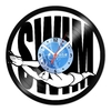 Relógio De Parede - Disco de Vinil - Esportes - Natação Swim - VES-062