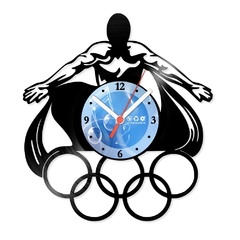 Relógio De Parede - Disco de Vinil - Esportes - Olímpiadas - VES-079