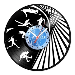 Relógio De Parede - Disco de Vinil - Esportes - Heptatlo - VES-081