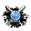 Relógio De Parede - Disco de Vinil - Esportes - Baseball - VES-092