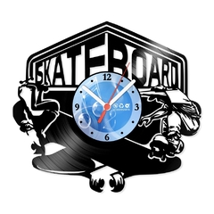 Relógio De Parede - Disco de Vinil - Esportes - Skateboard - VES-095