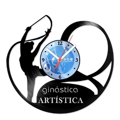 Relógio De Parede - Disco de Vinil - Esportes - Ginástica Artística - VES-103