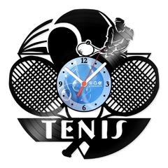 Relógio De Parede - Disco de Vinil - Esportes - Tênis - VES-108