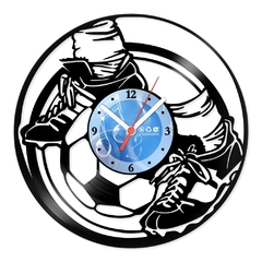 Relógio De Parede - Disco de Vinil - Esportes - Futebol - VES-110