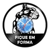 Relógio De Parede - Disco de Vinil - Esportes - Fique Em Forma - VES-124