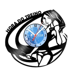 Relógio De Parede - Disco de Vinil - Esportes - Hora Do Treino - VES-125