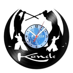 Relógio De Parede - Disco de Vinil - Esportes - Kendo - VES-139