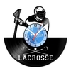 Relógio De Parede - Disco de Vinil - Esportes - Lacrosse - VES-140