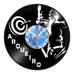 Relógio De Parede - Disco de Vinil - Esportes - Arqueiro - VES-142