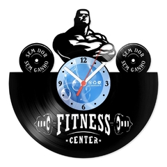 Relógio De Parede - Disco de Vinil - Esportes - Treino Fitness - VES-165