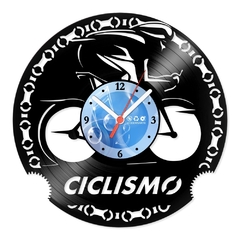 Relógio De Parede - Disco de Vinil - Esportes - Ciclismo Speed - VES-167