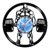 Relógio De Parede - Disco de Vinil - Esportes - Musculação - VES-174