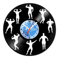 Relógio De Parede - Disco de Vinil - Esportes - Fisiculturismo - VES-181