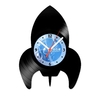 Relógio De Parede - Disco de Vinil - Infantil - Foguete Espacial - VIN-012