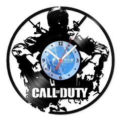 Relógio De Parede - Disco de Vinil - Jogos e Games - Call Of Duty - VJG-032