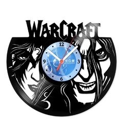 Relógio De Parede - Disco de Vinil - Jogos e Games - Game Warcraft - VJG-035