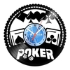 Relógio De Parede - Disco de Vinil - Jogos e Games - Poker - VJG-081