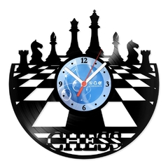 Relógio De Parede - Disco de Vinil - Jogos e Games - Chess - VJG-086