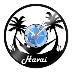 Relógio De Parede - Disco de Vinil - Lugares - Hawai - VLU-001