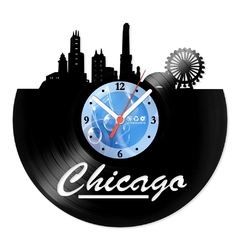 Relógio De Parede - Disco de Vinil - Lugares - Chicago - VLU-004