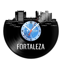 Relógio De Parede - Disco de Vinil - Lugares - Fortaleza - VLU-020