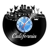 Relógio De Parede - Disco de Vinil - Lugares - Califórnia - VLU-021