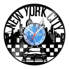 Relógio De Parede - Disco de Vinil - Lugares - New York City - VLU-024