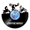 Relógio De Parede - Disco de Vinil - Motos - Motocross - VMO-001