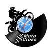 Relógio De Parede - Disco de Vinil - Motos - Motocross - VMO-017