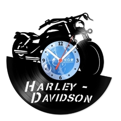 Relógio De Parede - Disco de Vinil - Motos - Harley Davidson - VMO-022