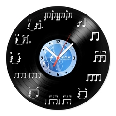 Relógio De Parede - Disco de Vinil - Música - Notas Bateria - VMU-009