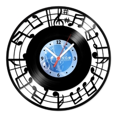 Relógio De Parede - Disco de Vinil - Música - Notas Musicais - VMU-037