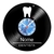Relógio De Parede - Disco de Vinil - Personalizado - Dentista - VP-009