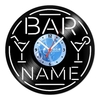 Relógio De Parede - Disco de Vinil - Personalizado -Bar Nome - VP-016