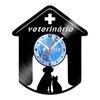 Relógio De Parede - Disco de Vinil - Profissões - Veterinário - VPR-008