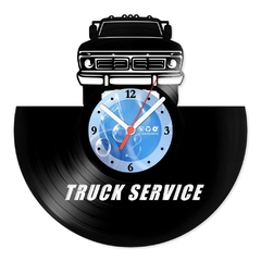 Relógio De Parede - Disco de Vinil - Profissões - Truck Service - VPR-023