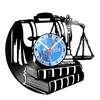 Relógio De Parede - Disco de Vinil - Profissões - Direito - VPR-033