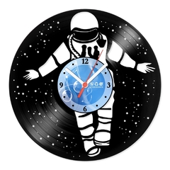 Relógio De Parede - Disco de Vinil - Profissões - Astronauta - VPR-046